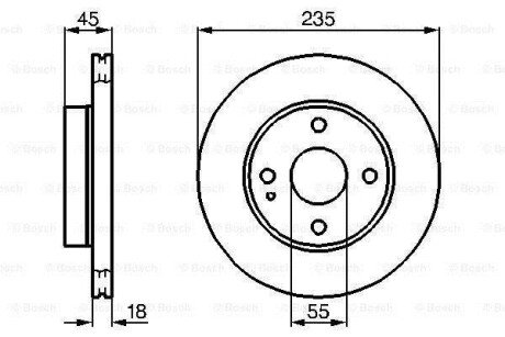 Диск тормозной 0 986 478 241 BOSCH 0986478241