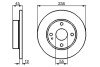 Гальмівний диск ROBERT 0 986 478 252 BOSCH 0986478252 (фото 1)