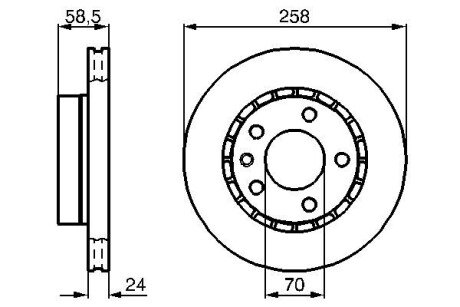 Диск тормозной 0 986 478 265 BOSCH 0986478265