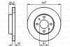 Гальмівний диск ROBERT 0 986 478 459 BOSCH 0986478459 (фото 1)