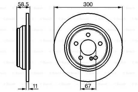 Диск тормозной задний 0 986 478 472 BOSCH 0986478472 (фото 1)