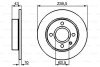 Гальмівний диск BOSCH 0986478501 (фото 1)