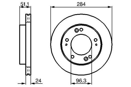 Гальмівний диск ROBERT 0 986 479 020 BOSCH 0986479020