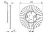 Диск гальмівний BOSCH 0986479668 (фото 1)