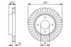 Гальмівний диск ROBERT 0 986 479 T42 BOSCH 0986479T42 (фото 1)