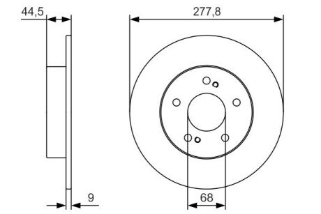 Диск гальмівний BOSCH 0986479T86