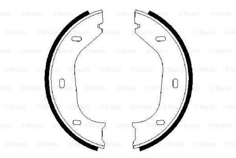 Колодки тормозные барабанные BOSCH 0 986 487 202