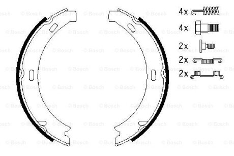 Колодки гальмівні барабан MB E-Class (W210,S210) -03 -\' BOSCH 0986487584