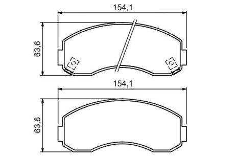 Гальмівні колодки дискові ROBERT 0 986 494 314 BOSCH 0986494314