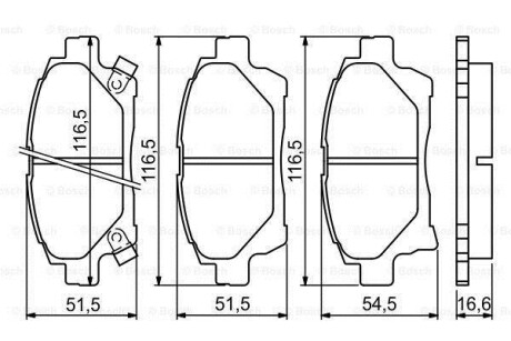 ГАЛЬМІВНІ КОЛОДКИ, ДИСКОВІ BOSCH 0 986 494 333