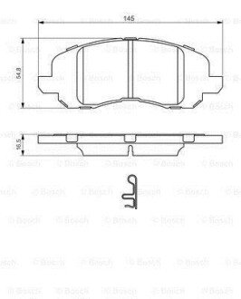 Колодки тормозные BOSCH 0 986 494 575