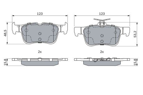 Гальмівні колодки дискові ROBERT 0 986 494 888 BOSCH 0986494888