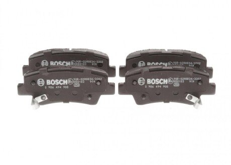 Комплект гальмівних колодок ROBERT 0 986 494 908 BOSCH 0986494908