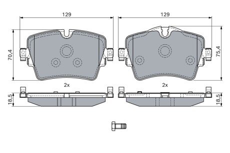 Гальмівні колодки BOSCH 0986494940 (фото 1)