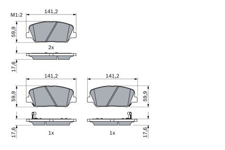 Гальмівні колодки дискові ROBERT 0 986 494 979 BOSCH 0986494979