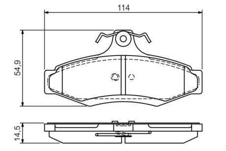 Гальмівні колодки дискові ROBERT 0 986 495 068 BOSCH 0986495068 (фото 1)