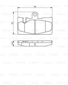 ДИСКОВI КОЛОДКИ ЗАДНI BOSCH 0 986 495 139