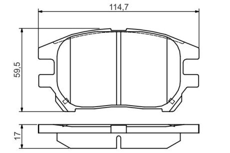 Гальмівні колодки дискові ROBERT 0 986 495 140 BOSCH 0986495140