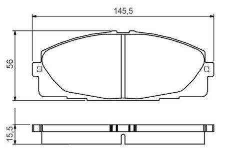 ГАЛЬМІВНІ КОЛОДКИ, ДИСКОВІ BOSCH 0 986 495 152