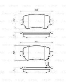 Колодки тормозные BOSCH 0 986 495 218