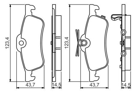 ДИСКОВI КОЛОДКИ ЗАДНI BOSCH 0 986 495 359 (фото 1)