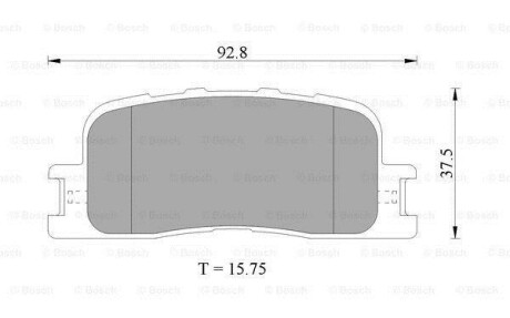 Гальмівні колодки до дисків BOSCH 0 986 505 403