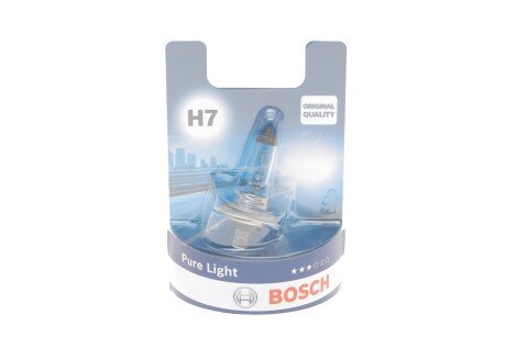 Автолампа (12V 55W H7 PURE LIGHT блістер) BOSCH 1 987 301 012