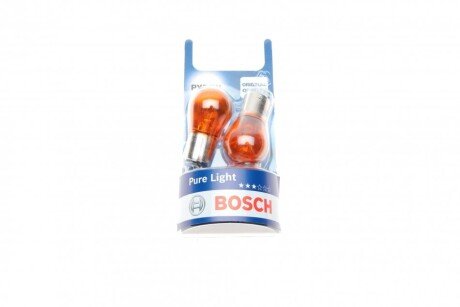 Лампа розжарювання PY21W 12V 21W BAU15s (blister 2шт) BOSCH 1 987 301 018 (фото 1)