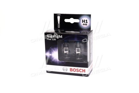 Комплект ламп H1 12V 55W GigaLight +120% BOSCH 1 987 301 105