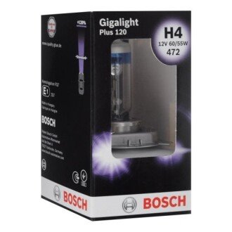 Лампа H4 60/55W 12V Gigalight Plus 120 бокс 1 шт. - кратн. 20 шт BOSCH 1 987 301 160 (фото 1)