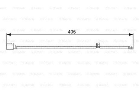 Датчик зношування гальм. колодок Porsche Cayenne BOSCH 1987473025