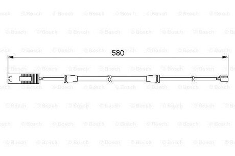 Датчик зношув.гальм колодок BMW 750i E38 \&#039;\&#039;F \&#039;\&#039;94-01 BOSCH 1987474941 (фото 1)