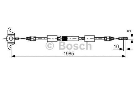 Трос зупиночних гальм BOSCH 1987482128