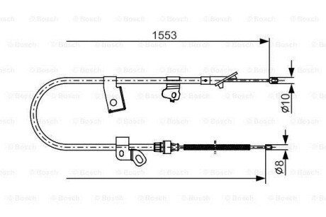 Тросик BOSCH 1 987 482 156