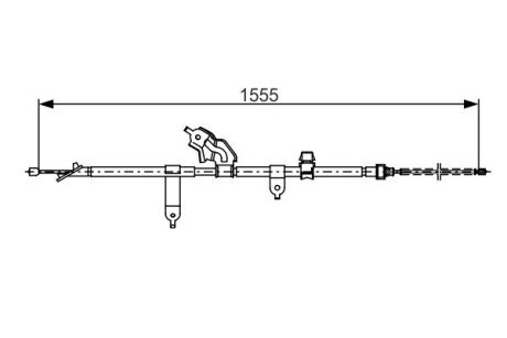 Трос ручного гальма BOSCH 1 987 482 221