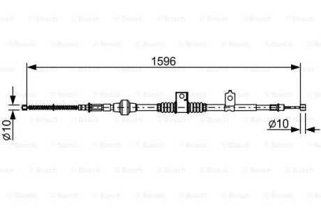 Трос гальма BOSCH 1 987 482 520