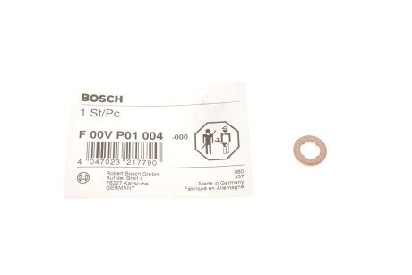 Кільце ущільнювача форсунки CR BOSCH F 00V P01 004