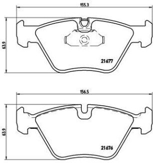 Гальмівні колодки дискові BRE BREMBO P06 022 (фото 1)