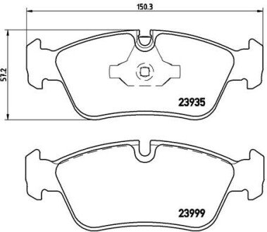 Гальмівні колодки дискові BRE P06 035 BREMBO P06035