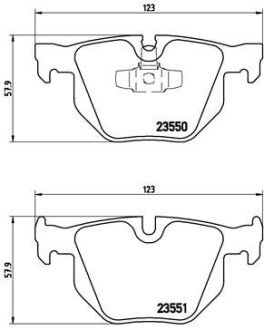 Гальмівні колодки дискові BRE P06 039 BREMBO P06039