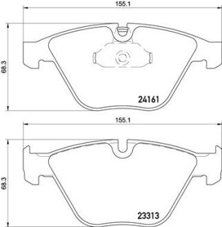 Гальмівні колодки дискові BRE P06 081 BREMBO P06081