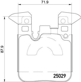 Гальмівні колодки дискові BRE BREMBO P06 087