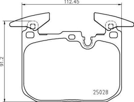 Гальмівні колодки дискові BRE BREMBO P06 098