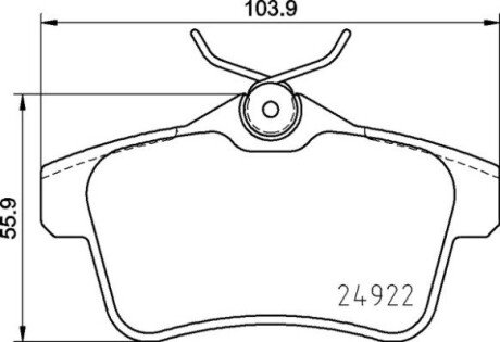 Гальмівні колодки дискові BRE BREMBO P06 102