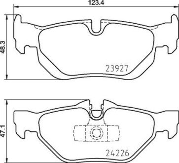 Гальмівні колодки дискові BRE BREMBO P06 105