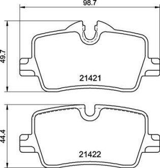 Гальмівні колодки дискові BRE BREMBO P06 113 (фото 1)