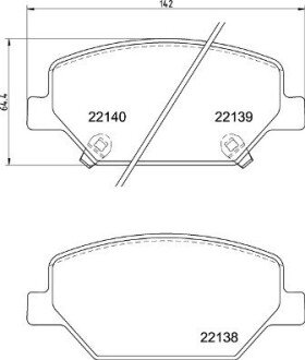 Гальмівні колодки дискові BRE BREMBO P07 007