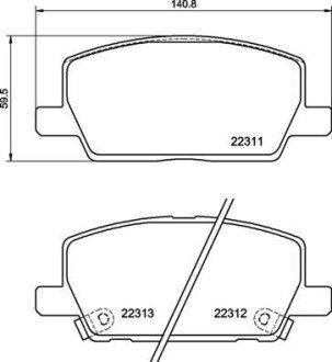 Гальмівні колодки дискові BRE BREMBO P07 012