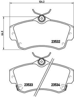 Гальмівні колодки дискові BRE BREMBO P11 012