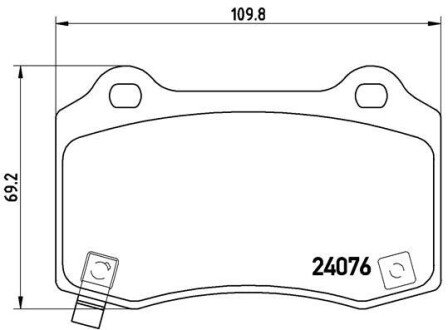 Гальмівні колодки дискові BRE BREMBO P11 024